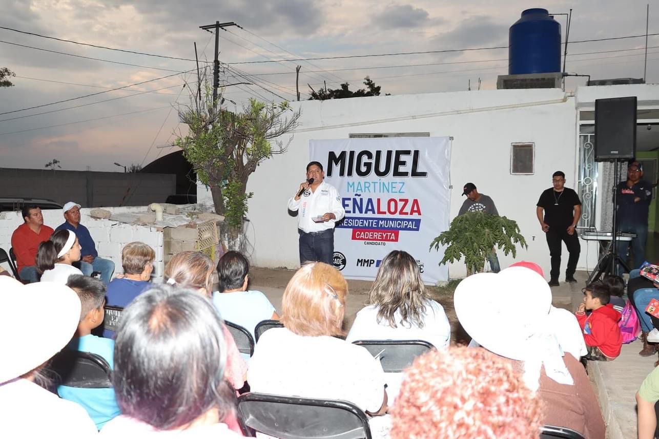 MIGUEL MARTÍNEZ PEÑALOZA INICIA RECORRIDO EN VILLA NUEVA