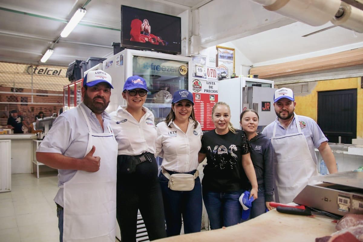 LUPITA PÉREZ MONTES, VISITA EL MERCADO MUNICIPAL DE EZEQUIEL MONTES