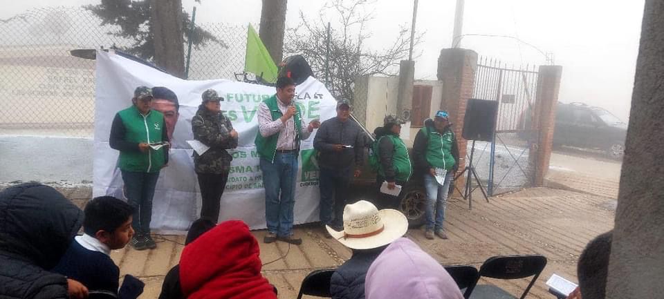 CARLOS MANUEL LEDESMA CANDIDATO A LA PRESIDENCIA DE SAN JOAQUIN VISITA LA COMUNIDAD DE LOS HERRERA