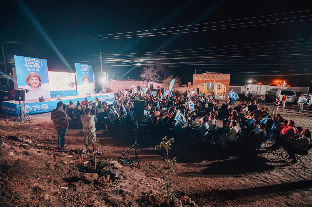 PROPONE NORMA MEJÍA UN GOBIERNO HUMANO Y DE DESARROLLO, EN REUNIÓN CON HABITANTES DE SAN NICOLÁS EN LA NORIA