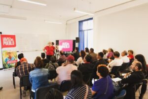 PRESIDENTE ELECTO DEL MUNICIPIO DE TEQUISQUIAPAN HÉCTOR MAGAÑA RENTERÍA HABLA DE «SEGURIDAD» EN LAS AULAS DE LA UAQ