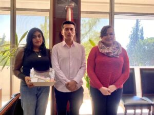 EL PRESIDENTE DEL MUNICIPIO DE TOLIMÁN SE REÚNE CON LA RECTORA DE LA UAQ SILVIA LORENA AMAYA LLANO