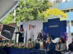 ASISTE EL ING. CARLOS MANUEL LEDESMA PRESIDENTE DE SAN JOAQUÍN AL 1ER INFORME DE LA RECTORA DE LA UAQ DRA. SILVIA AMAYA