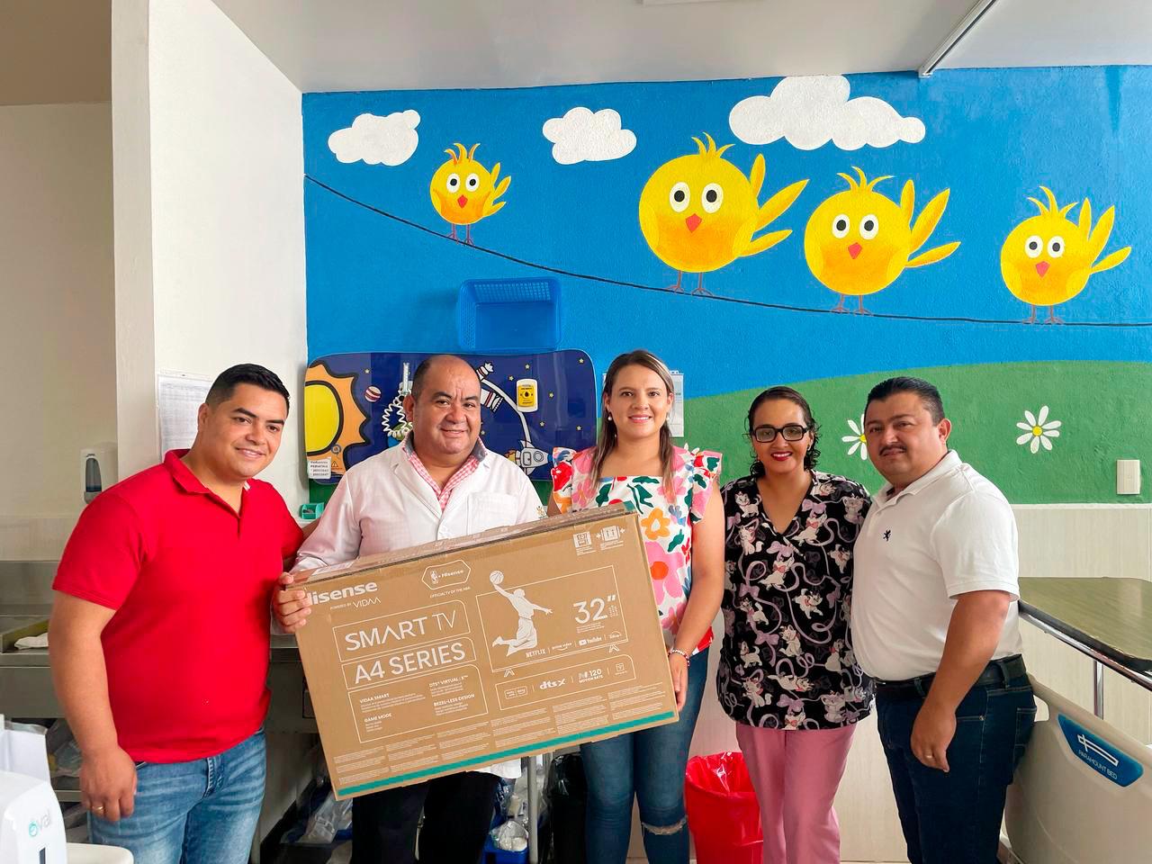LANDA DE MATAMOROS LLEVA ALEGRÍA A NIÑAS Y NIÑOS DEL HOSPITAL EN JALPAN