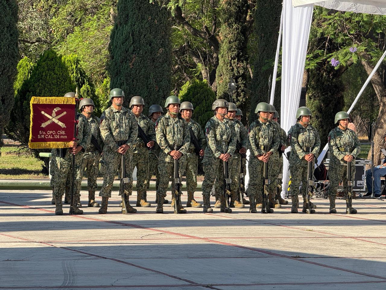 PINAL DE AMOLES PRESENTE EN CEREMONIA DE TOMA DE POSESIÓN DEL NUEVO COMANDANTE DE LA 17ª ZONA MILITAR
