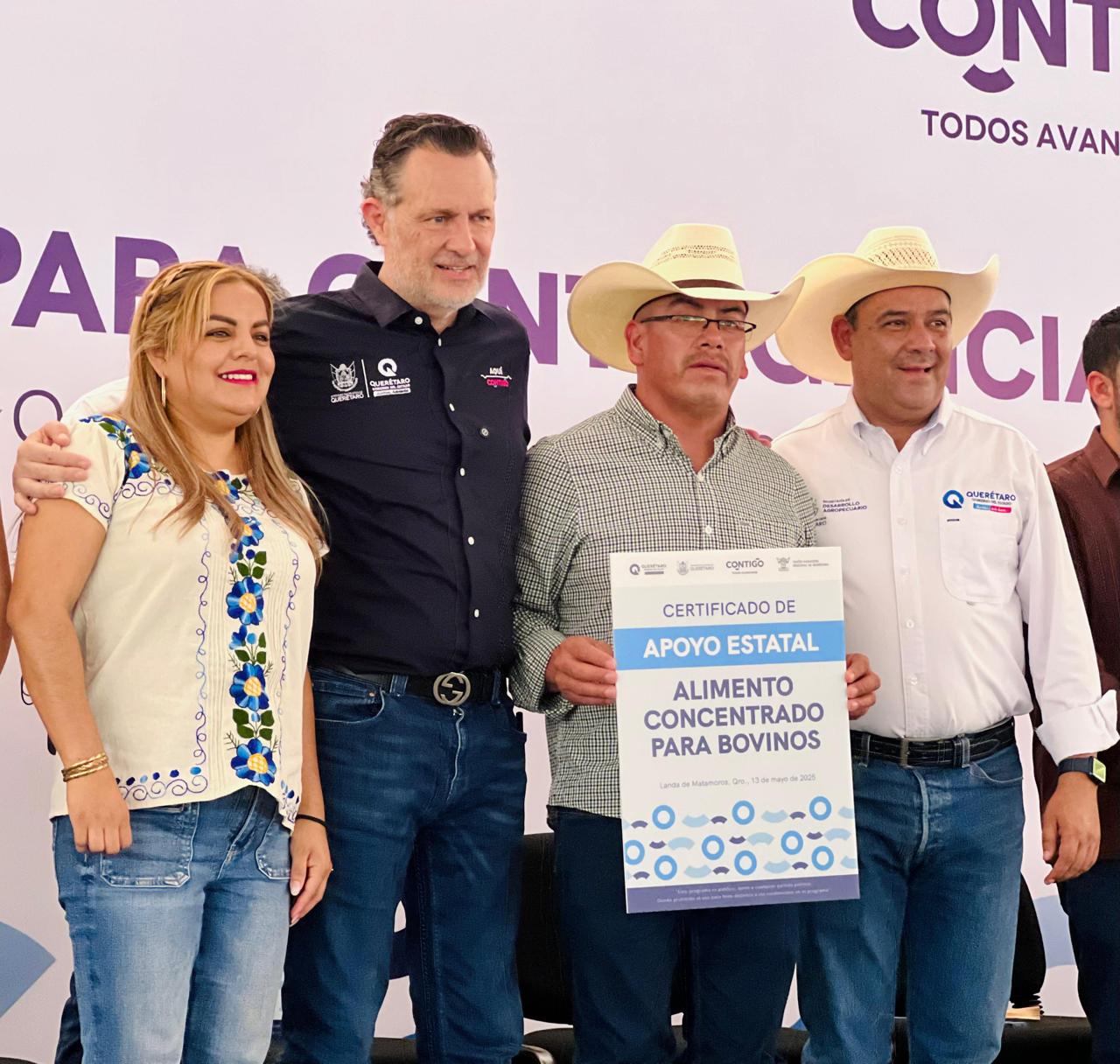 LUPITA RAMÍREZ ACOMPAÑA AL GOBERNADOR MAURICIO KURI EN ARRANQUE REGIONAL DE ESTRATEGIA AGROPECUARIA.