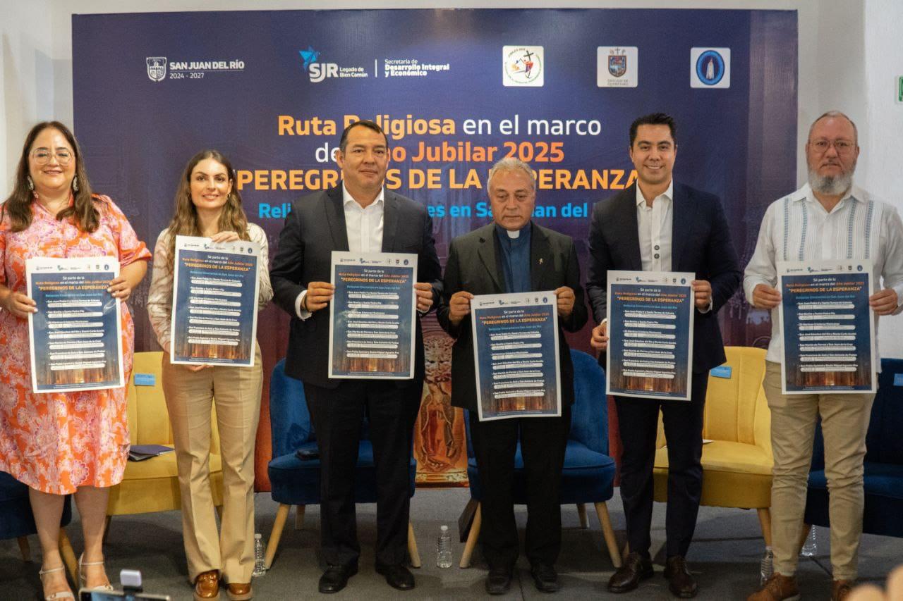 PRESENTAN LA RUTA DE LAS RELIQUIAS ITINERANTES EN EL MUNICIPIO DE SAN JUAN DEL RÍO