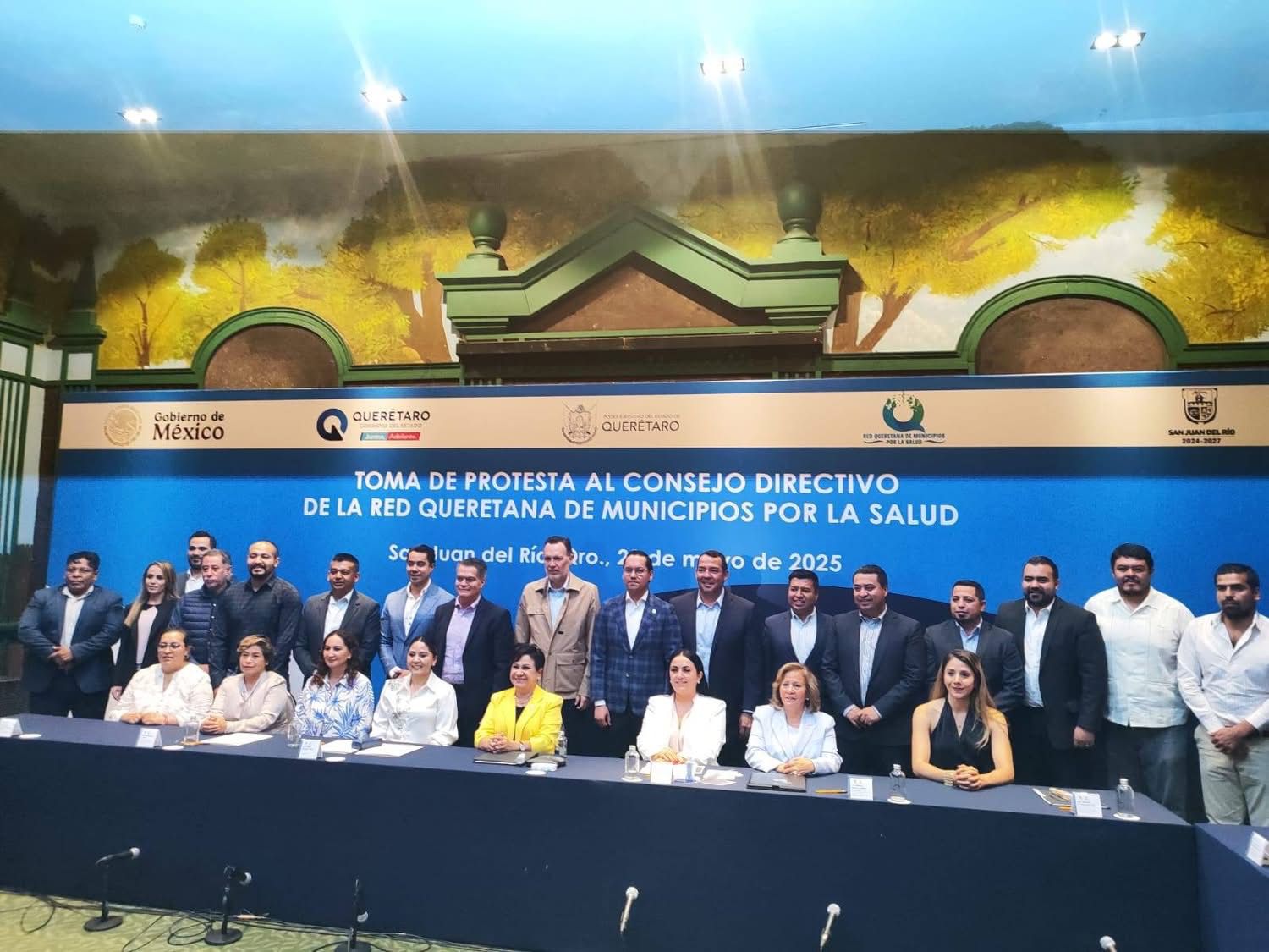 SAN JOAQUÍN PRESENTE EN LA TOMA DE PROTESTA DEL CONSEJO DIRECTIVO DE LA RED QUERETANA DE MUNICIPIOS POR LA SALUD