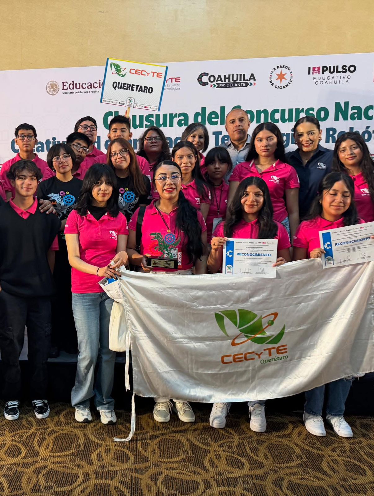 CECyTEQ OBTIENE SEGUNDO LUGAR EN EL CONCURSO NACIONAL DE CREATIVIDAD E INNOVACIÓN TECNOLÓGICA