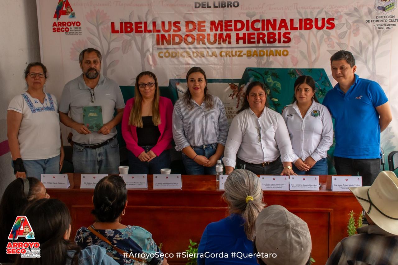 ARROYO SECO APUESTA POR EL FOMENTO A LA CULTURA: PRESENTAN EL LIBRO CÓDICE DE LA CRUZ BADIANO
