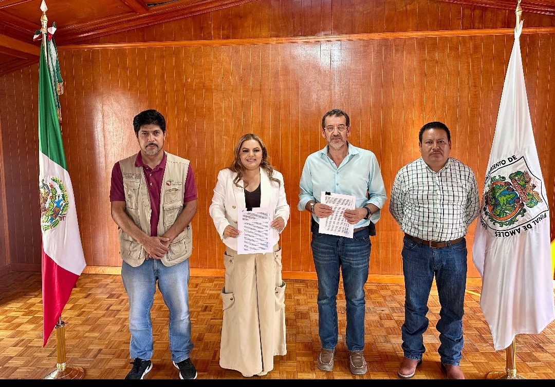 PINAL DE AMOLES FORTALECE LA PROTECCIÓN DE SUS BOSQUES. FIRMA DE DOS CONVENIOS PARA BRIGADAS DE SANEAMIENTO.