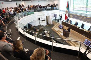 EN SESIÓN SOLEMNE DE PLENO, EL PRESIDENTE DE LA MESA DIRECTIVA, DIPUTADO LUIS GERARDO ÁNGELES HERRERA, RINDIÓ EL PRIMER INFORME DE ACTIVIDADES LEGISLATIVAS