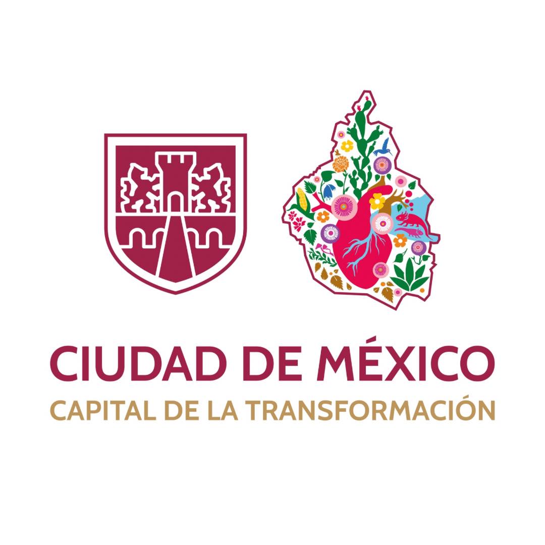 a logo with flowers and a shield
