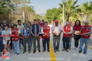MEJORA LA MOVILIDAD EN MESA DE PALO BLANCO, ARROYO SECO CON NUEVA PAVIMENTACIÓN.