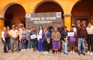 SEDESOQ, REALIZÓ LA ENTREGA DE CUARTOS PREFABRICADOS EN PEÑAMILLER