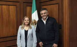 LA PRESIDENTA MUNICIPAL LUPITA RAMÍREZ SOSTUVO UNA REUNIÓN CON EL SECRETARIO DE FINANZAS DEL ESTADO,