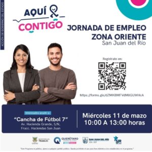 ST INVITA A JORNADA DE EMPLEO EN LA ZONA ORIENTE DE SAN JUAN DEL RÍO