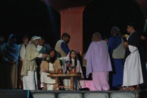 ANOCHE SE LLEVARON A CABO LAS REPRESENTACIONES BÍBLICAS EN EL TEMPLO DE SAN PEDRO TOLIMÁN, CON MOTIVO DEL MIÉRCOLES SANTO.