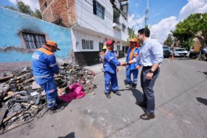 ENCABEZA FELIFER MACÍAS INTERVENCIÓN EN INMUEBLE DE LA COLONIA ESPAÑA