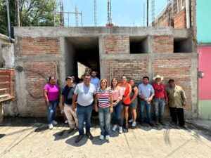 SUPERVISA LUPITA RAMÍREZ AVANCE DEL CAI EN AHUACATLÁN DE GUADALUPE.