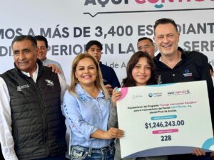 CON EL FIRME OBJETIVO DE FORTALECER LAS HERRAMIENTAS DE APRENDIZAJE Y GARANTIZAR ESPACIOS DIGNOS PARA LOS ESTUDIANTES DE LA ZONA SERRANA,