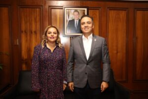 LA PRESIDENTA MUNICIPAL DE PINAL DE AMOLES, LUPITA RAMÍREZ, SOSTUVO UNA REUNIÓN DE TRABAJO CON EL SECRETARIO DE GOBIERNO DEL ESTADO, ERIC GUDIÑO TORRES,