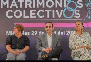 SE CASAN 56 PAREJAS DURANTE LA CEREMONIA DE MATRIMONIOS COLECTIVOS 2026 EN CORREGIDORA