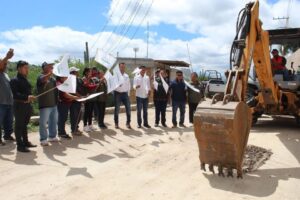 ARRANQUE DE LA OBRA DE CONSTRUCCIÓN DE PAVIMENTACIÓN DE EMPEDRADO EMPACADO CON MORTERO EN COMUNIDADES DE TOLIMÁN