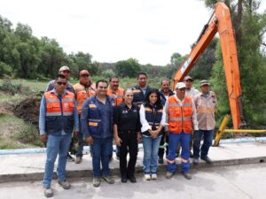 GOBIERNO ESTATAL Y MUNICIPAL REALIZAN LABORES DE LIMPIEZA EN RÍO SAN JUAN PARA PREVENIR CONTINGENCIAS