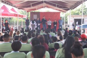 OBRAS QUE FORTALECEN LA EDUCACIÓN: ARRANQUE DE LA CONSTRUCCIÓN DE LA BARDA PERIMETRAL DEL TELEBACHILLERATO LA FUENTE.