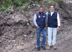SUPERVISA LUIS NAVA LIBERACIÓN DE CAMINO AFECTADO POR DESLAVE EN JOYAS DE BUCARELI