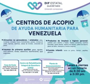 ABRE SEDIF CENTROS DE ACOPIO EN APOYO A DAMNIFICADOS DE VENEZUELA