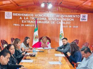 LA PRESIDENTA MUNICIPAL DE PINAL DE AMOLES, LUPITA RAMÍREZ PLAZA, ENCABEZÓ LA TRIGÉSIMA NOVENA SESIÓN EXTRAORDINARIA DE CABILDO,