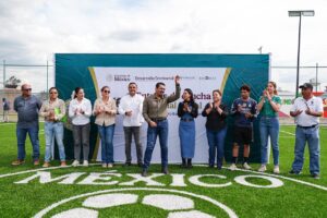 GOBIERNO DE MÉXICO y MUNICIPIO DE PEDRO ESCOBEDO ENTREGAN NUEVAS CANCHAS DEPORTIVAS PARA FORTALECER EL DESARROLLO DE LA JUVENTUD