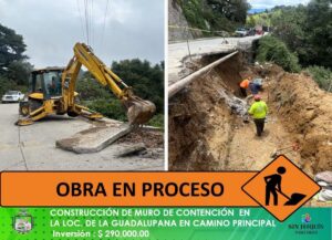 OBRAS PÚBLICAS SAN JOAQUÍN EN LA LOCALIDAD DE LA GUADALUPANA