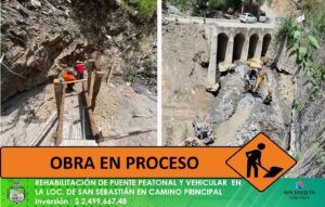 OBRAS PÚBLICAS EN LA LOCALIDAD DE SAN SEBASTIÁN, SAN JOAQUÍN