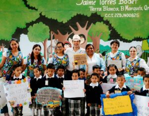 MEJORES ESCUELAS PARA LAS NIÑAS Y NIÑOS DE EL MARQUÉS: RODRIGO MONSALVO ENTREGA OBRAS EN COMUNIDADES