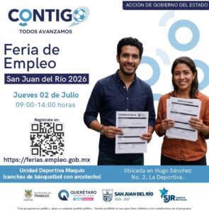 INVITA SECRETARÍA DEL TRABAJO A FERIA DE EMPLEO EN SAN JUAN DEL RÍO