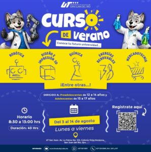 FOMENTA UT SAN JUAN INTERÉS POR LA CIENCIA Y TECNOLOGÍA CON CURSO DE VERANO