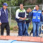 CHEPE GUERRERO Y ERIC GUDIÑO SUPERVISAN EL FUNCIONAMIENTO DEL CÁRCAMO DE PUERTA REAL II
