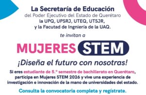 ABRE SEDEQ CONVOCATORIA PARA MUJERES STEM+ 2026