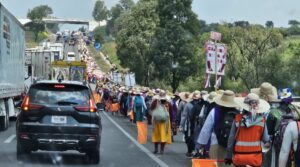 CONCLUYE PASO DE LA COLUMNA FEMENIL DE LA PEREGRINACIÓN AL TEPEYAC POR TERRITORIO QUERETANO