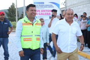 JAIRO MORALES ENTREGA NUEVAS CALLES URBANIZADAD EN SAN ANTONIO LA GALERA