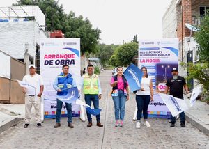 JAIRO MORALES ARRANCA OBRA DE ELECTRIFICACIÓN Y ALUMBRADO PÚBLICO EN LA NORIA