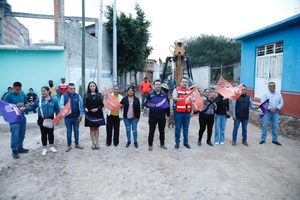 CUMPLE GASPAR TRUEBA ARRANQUE DE OBRAS EN LA ESPERANZA