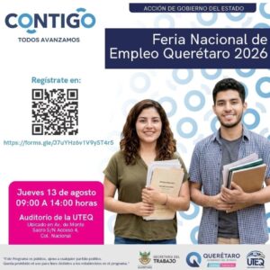 SECRETARÍA DEL TRABAJO INVITA A LA FERIA NACIONAL DE EMPLEO PARA LAS JUVENTUDES