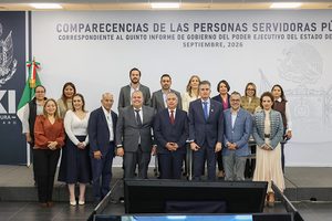 COMO PARTE DE LA GLOSA DEL V INFORME DE GOBIERNO, COMPARECIERON LOS TITULARES DE LA AMEQ Y LA CEA