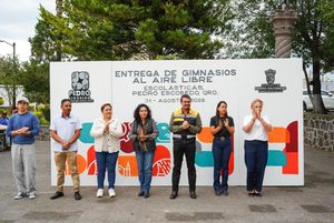 ENTREGA BETO NAVA GIMNASIO AL AIRE LIBRE EN ESCOLÁSTICAS; ESTA MISMA SEMANA REGRESARÁ PARA ARRANCAR UNA NUEVA OBRA