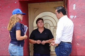 CHEPE GUERRERO RECORRE LA COLONIA LOS OLVERA EN EL MARCO DE SU SEGUNDO INFORME DE GOBIERNO