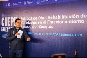 CHEPE GUERRERO Y LUIS NAVA ENTREGAN REHABILITACIÓN DE VIALIDADES EN PASEOS DEL BOSQUE